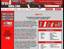 Tablet Screenshot of grips4guns.com